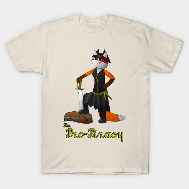 Fox Pirate T-Shirt by Negative Øhio Merch